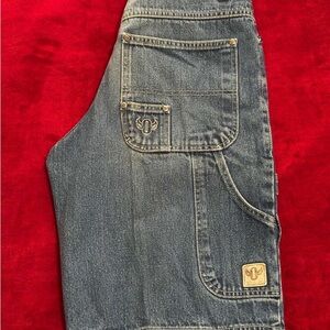 Vintage Hip Hop Denim Shorts Baggy W32 Blue Carpenter Skater Streetwear Outkast